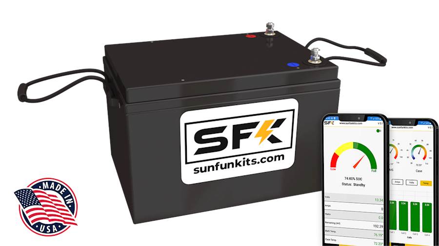 Sun Fun Kits SFK-260HP 12V 260AH High Power Lithiu