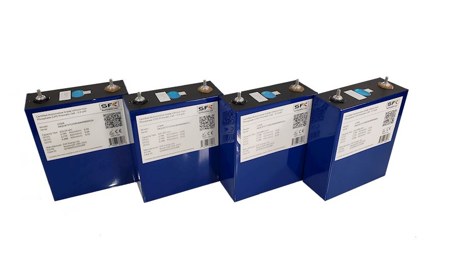 4 Pack EVE Lithium LF304 304AH Certified Automotiv