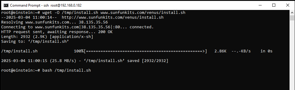 Run Installation Script